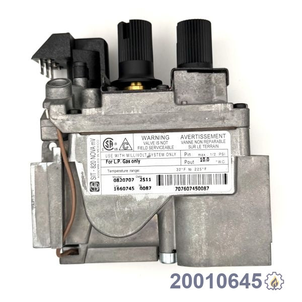 20010645 VALVE NOVA LP SIT 0.820.707 LP fireplace replacement part