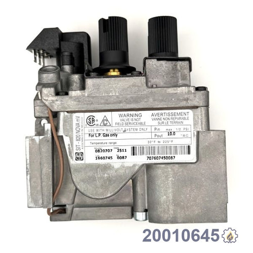 20010645 VALVE NOVA LP SIT 0.820.707 LP fireplace replacement part