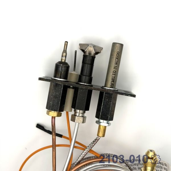 2103-010 PILOT ASSY – Natural Gas – Millivolt pilot assembly for millivolt (standing pilot) fireplace systems