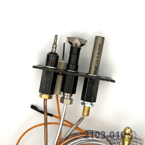 2103-010 PILOT ASSY – Natural Gas – Millivolt pilot assembly for millivolt (standing pilot) fireplace systems