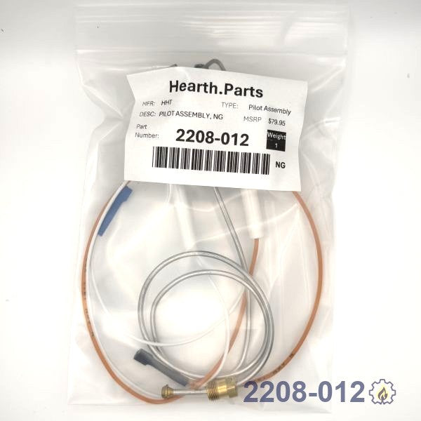 2208-012 PILOT ASSEMBLY, – Natural Gas – Electronic for gas fireplace systems