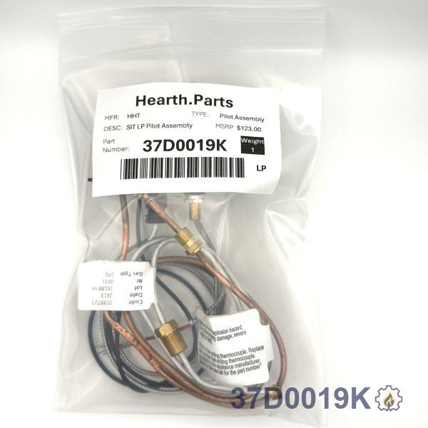 37D0019K SIT LP Pilot Assembly LP fireplace replacement part