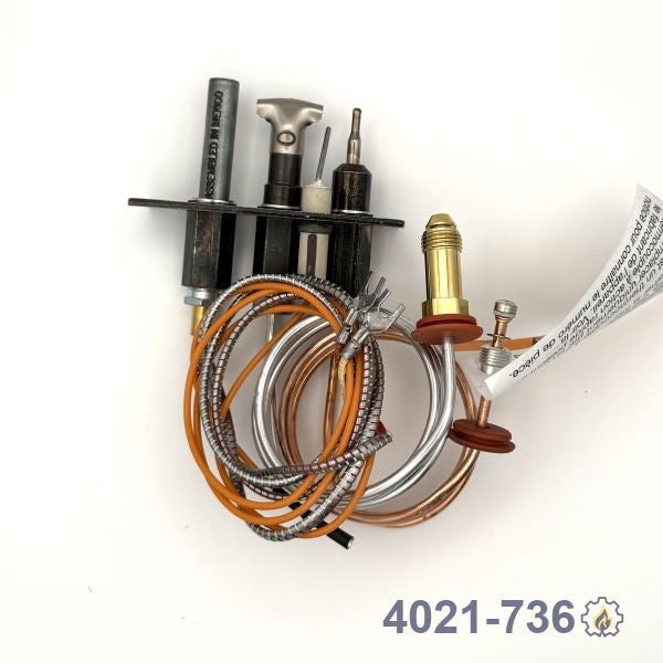 4021-736 PILOT ASSEMBLY PSE – Natural Gas – Millivolt for millivolt (standing pilot) fireplace systems