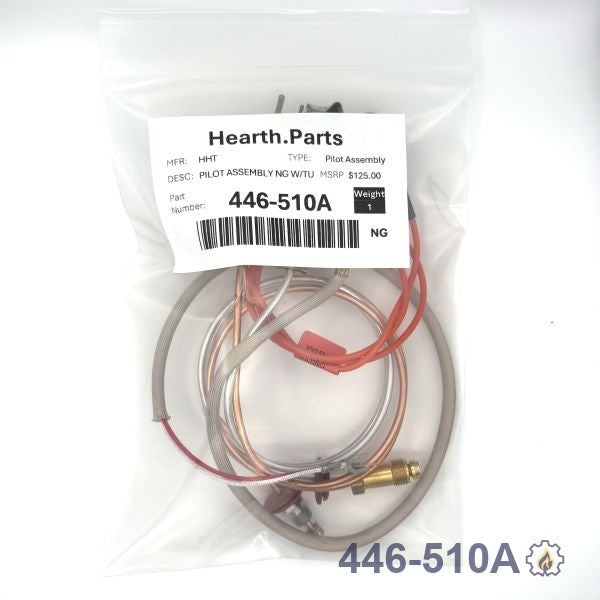 446-510A PILOT ASSEMBLY NG W/TUBE NG fireplace replacement part