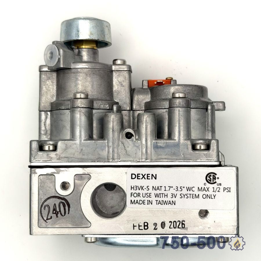 750-500 Dexen Electronic Gas Valve - NG NG fireplace replacement part