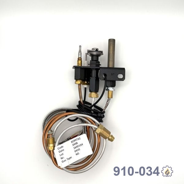 910-034 Pilot Assembly - SIT - 3 flame -NG NG fireplace replacement part