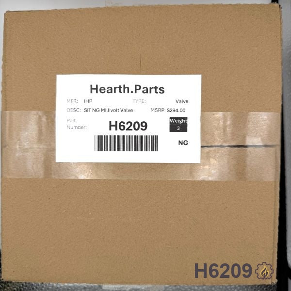 H6209 SIT NG Millivolt Valve NG fireplace replacement part