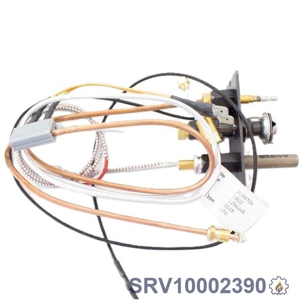 SRV10002390 PILOT ASSEMBLY W/ INTERRUPTER – Propane – Millivolt Propane LP for millivolt (standing pilot) fireplace systems