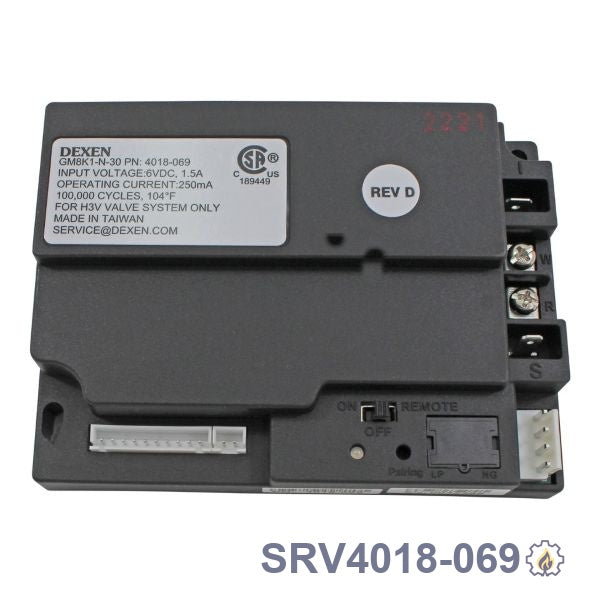 SRV4018-069 Dexen Control Box Convertible fireplace replacement part