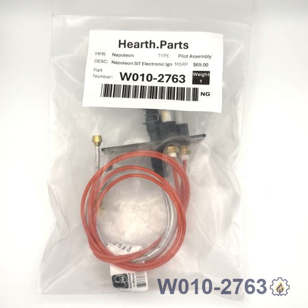 W010-2763 SIT Electronic Ignition Pilot Assembly - NG NG fireplace replacement part